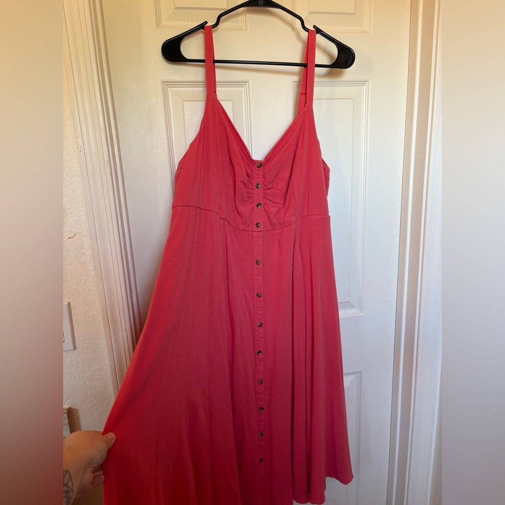 Torrid Coral Midi Dress